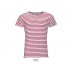 T-shirt às riscas de homem e mulher Miles