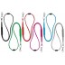 Lanyard tubulaire en polyester avec réglable en ruban PVC