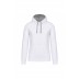 Sweatshirt com capuz em contraste