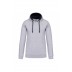 Sweatshirt com capuz em contraste