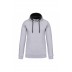 Sweatshirt com capuz em contraste