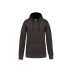 Sweatshirt com capuz em contraste