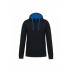 Sweatshirt com capuz em contraste