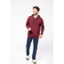 Sweatshirt com capuz em contraste