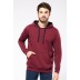 Sweatshirt com capuz em contraste