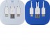 Conjunto de cabos de carregamento USB