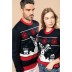 Camisola decote redondo de Natal unissexo Kariban®
