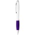 Caneta Nash branca com pega colorida