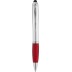 Stylo-stylet Nash argenté avec prise colorée