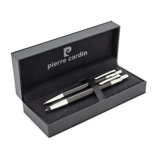Set Esferográfica e Lapiseira Carbon Fiver Pierre Cardin®