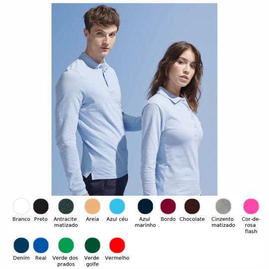 Polo manga comprida de homem e mulher Winter II e Podium