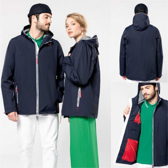 Chaqueta impermeable unisex...
