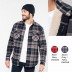 Camisa aos quadrados com forro em sherpa Kariban®