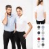 Camisa de manga curta popelina de homem e mulher Kariban®