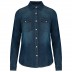 Chemise manches longues en jean pour homme et femme Kariban®