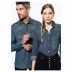 Camisa manga comprida de ganga de homem e mulher Kariban®
