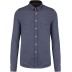 Camisa em jacquard de manga comprida Kariban®