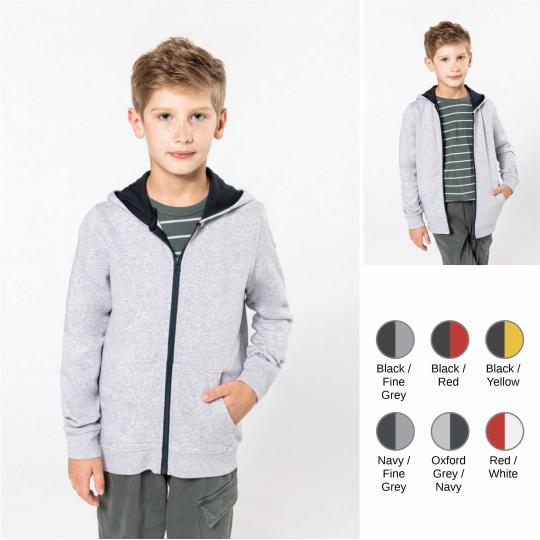 Children's hoodie with zip...