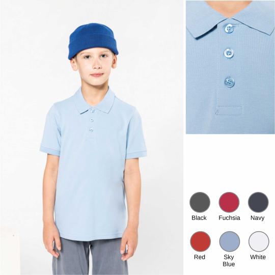 Polo enfant lavable à 60°...