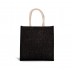 Bolsa de compras de yute modelo grande Plateado/Dorado Kimood®