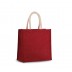 Grand sac de courses en jute modèle argenté/doré Kimood®
