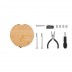 Tool set presented in Bartlett bamboo box