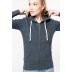 Sweatshirt eco-responsável com capuz e fecho de homem e de mulher Kariban®