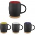 Ceramic mug with wooden base or lid Hearth