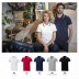 Short-sleeve polo with piping for men and women Amarago Elevate Life®