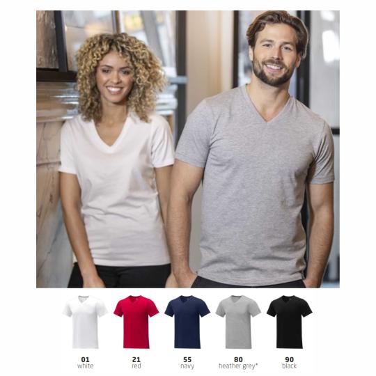 Short-sleeve V-neck T-shirt...