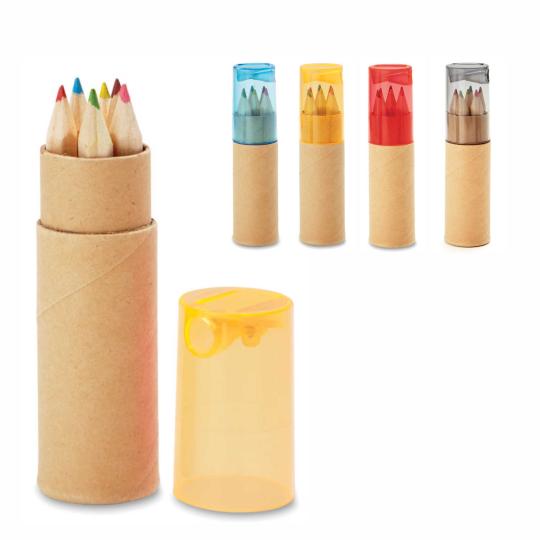 Tube avec 6 crayons de...