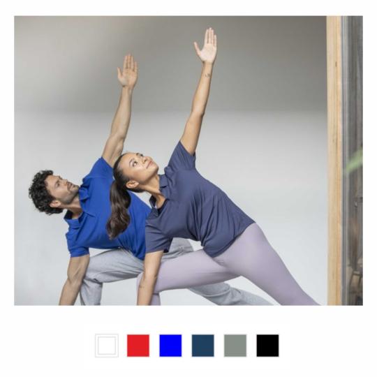Polo de homem e mulher de manga curta Deimos Elevate Essentials®