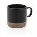 Caneca de cerâmica vitrificada