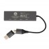 Hub com 3 portas USB de alumínio reciclado Terra RCS