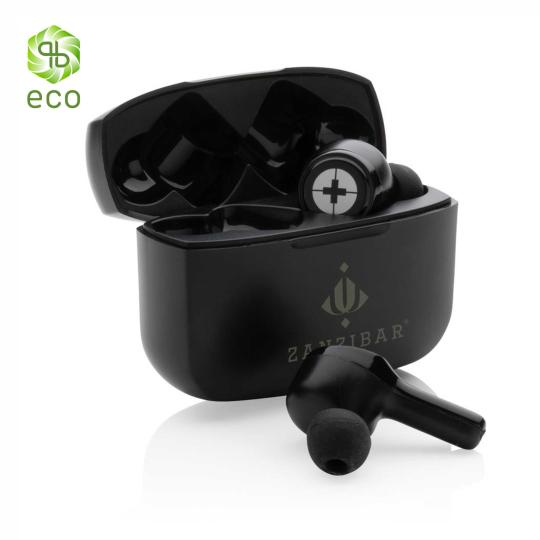 Fones de ouvido ANC TWS de plástico reciclado RCS Swiss Peak®