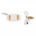 Auriculares de plástico reciclado e bambu RCS