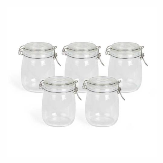 Set of 5 batch cooking jars