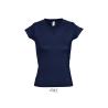 T-shirt com decote em V de homem Victory e mulher Moon Sols®