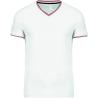 T-shirt de homem e mulher em malha piqué com decote V Kariban®