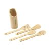 Conjunto de cozinha de bambu