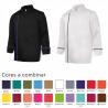 Men's and women's bicolour kitchen jacket ML