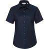 Camisa oxford de homem e mulher de manga curta Russell®