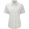 Camisa oxford de homem e mulher de manga curta Russell®