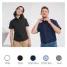 Camisa oxford de homem e mulher de manga curta Russell®