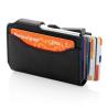 Porta tarjetas RFID de aluminio estándar con cartera de PU