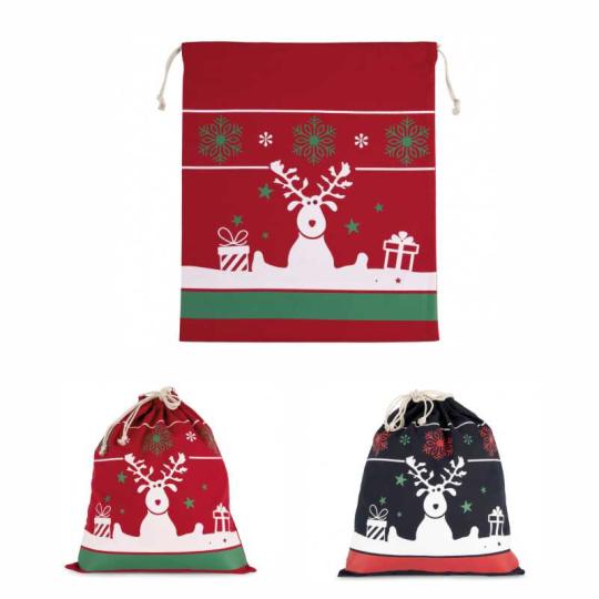 Christmas-themed drawstring...