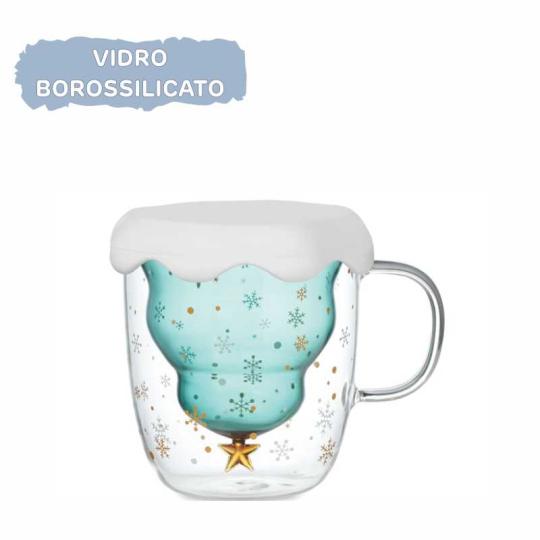 Taza de borosilicato Verde