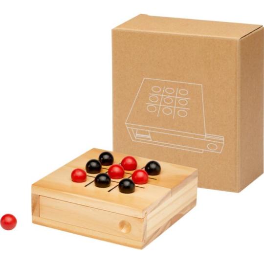 Jeu de morpion en bois Strobus