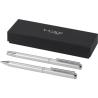 Ensemble de stylo bille et stylo roller en aluminium recyclé Lucetto