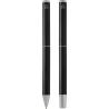 Conjunto de esferográfica e caneta rollerball em alumínio reciclado Lucetto